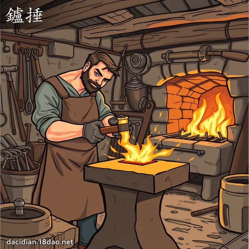 鑪捶 - 國語大辭典配圖