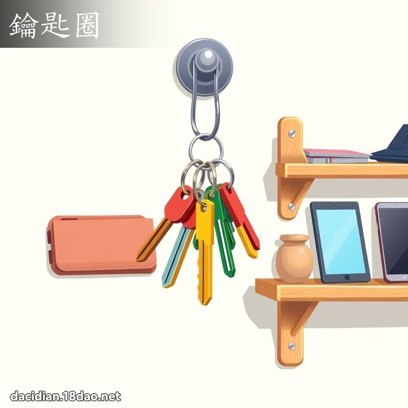 钥匙圈 - 国语大辞典配图