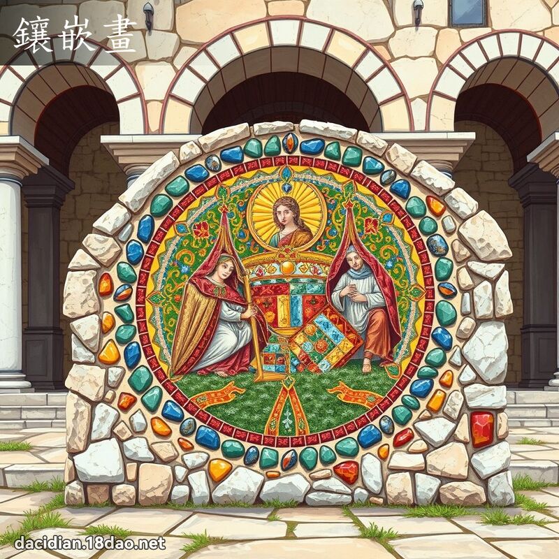 鑲嵌畫 - 國語大辭典配圖