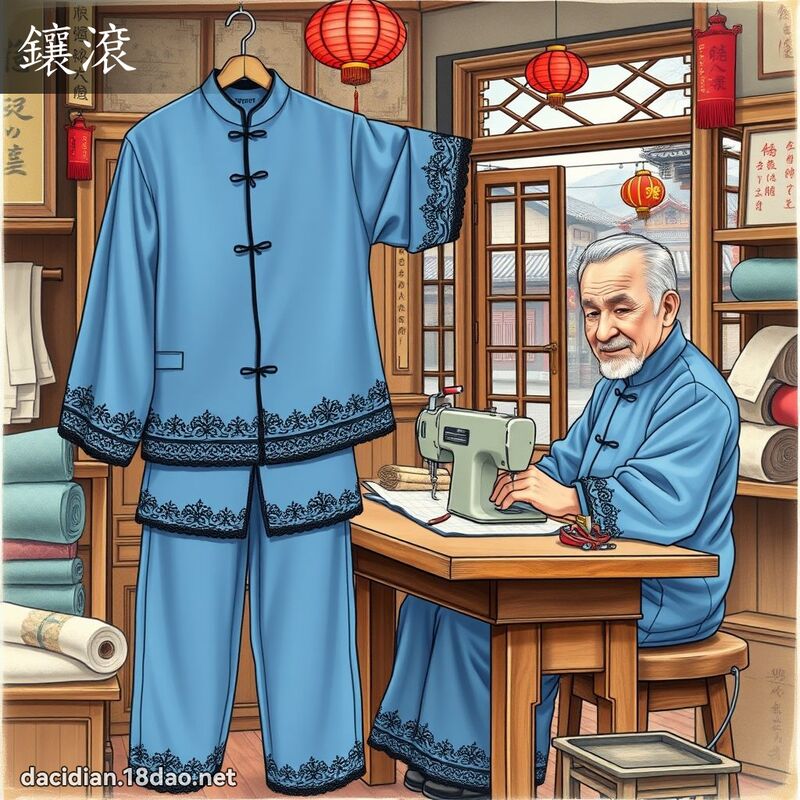 鑲滾 - 國語大辭典配圖