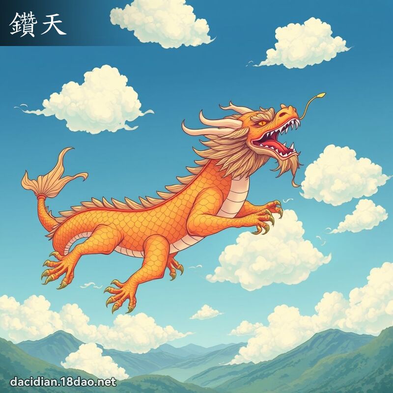 钻天 - 国语大辞典配图