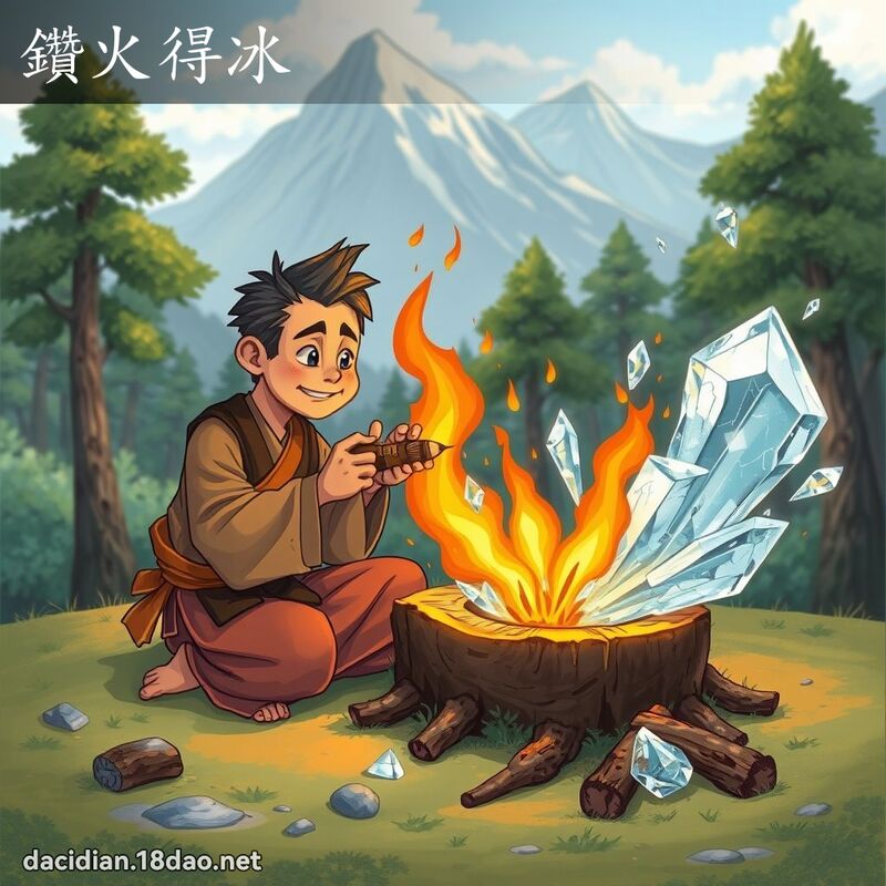 鑽火得冰 - 國語大辭典配圖