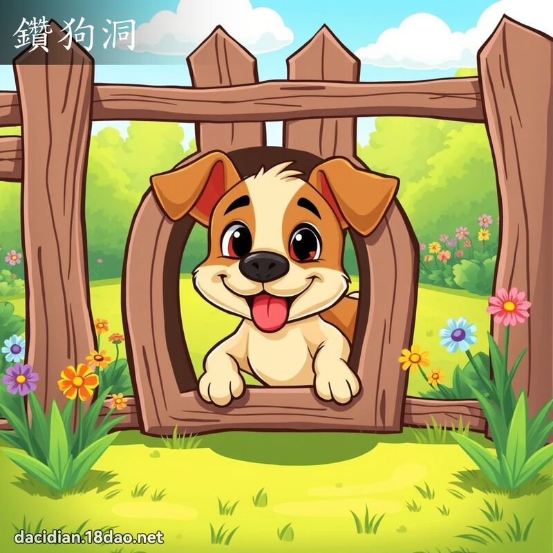 鑽狗洞 - 國語大辭典配圖