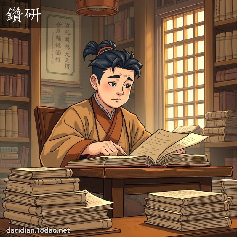 鑽研 - 國語大辭典配圖