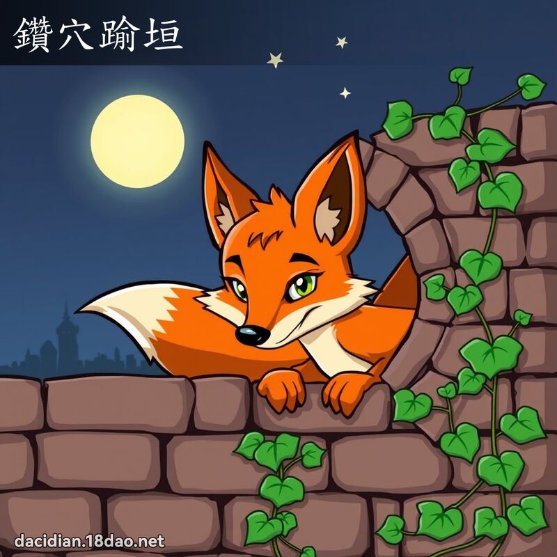 鑽穴踰垣 - 國語大辭典配圖