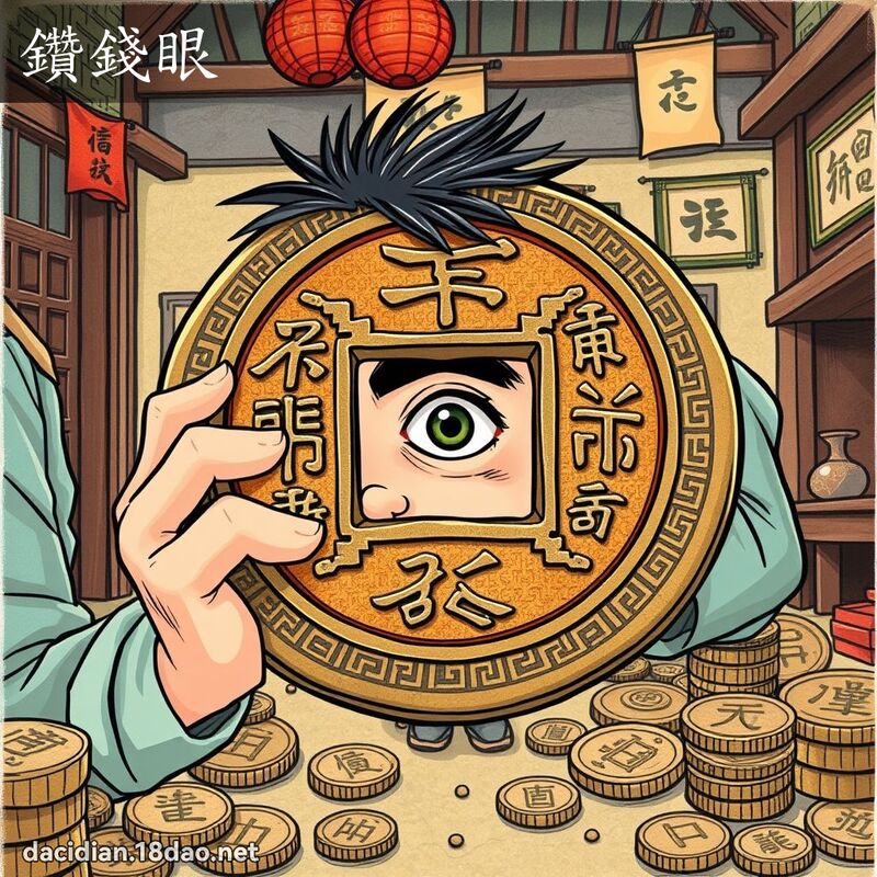 鑽錢眼 - 國語大辭典配圖