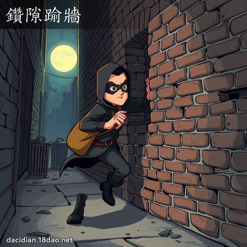 钻隙踰墙 - 国语大辞典配图