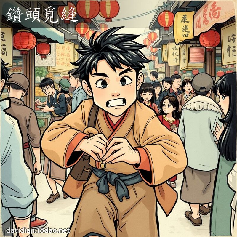 鑽頭覓縫 - 國語大辭典配圖