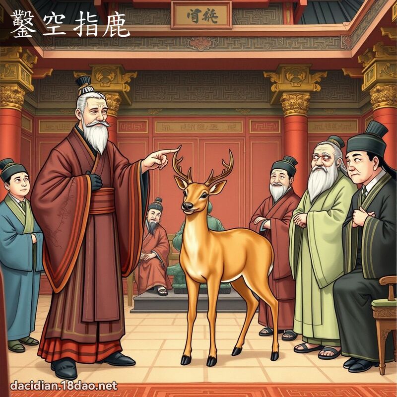 鑿空指鹿 - 國語大辭典配圖