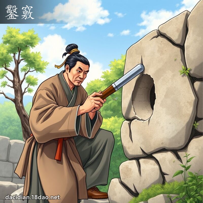 凿窍 - 国语大辞典配图