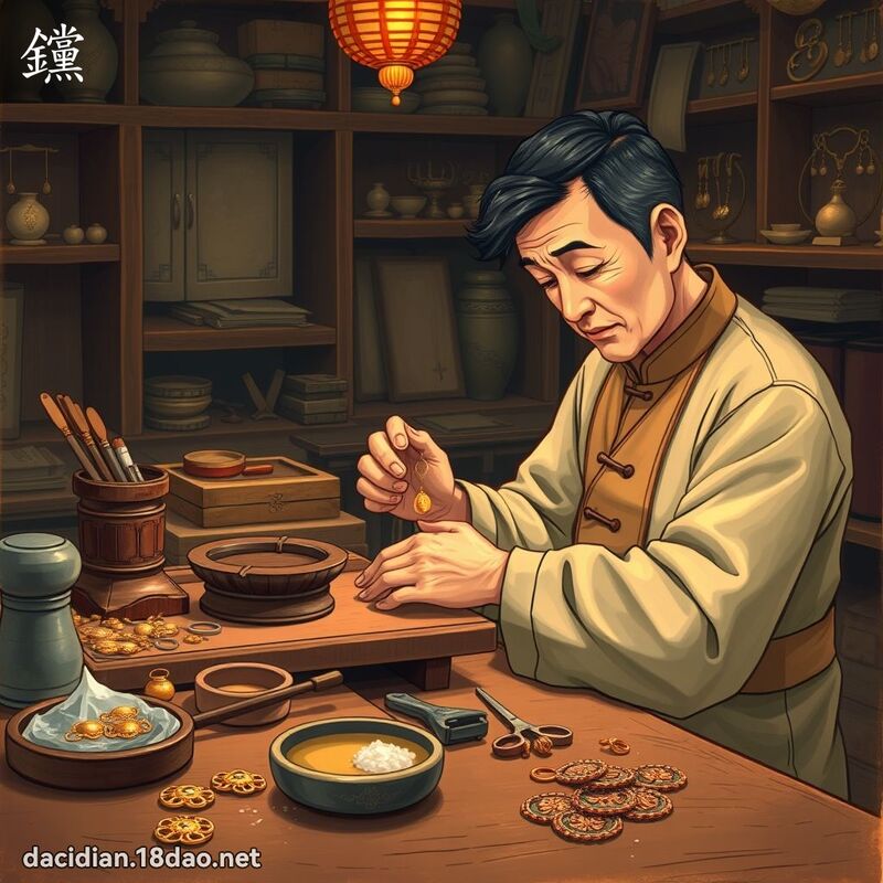 钂 - 國語大辭典配圖