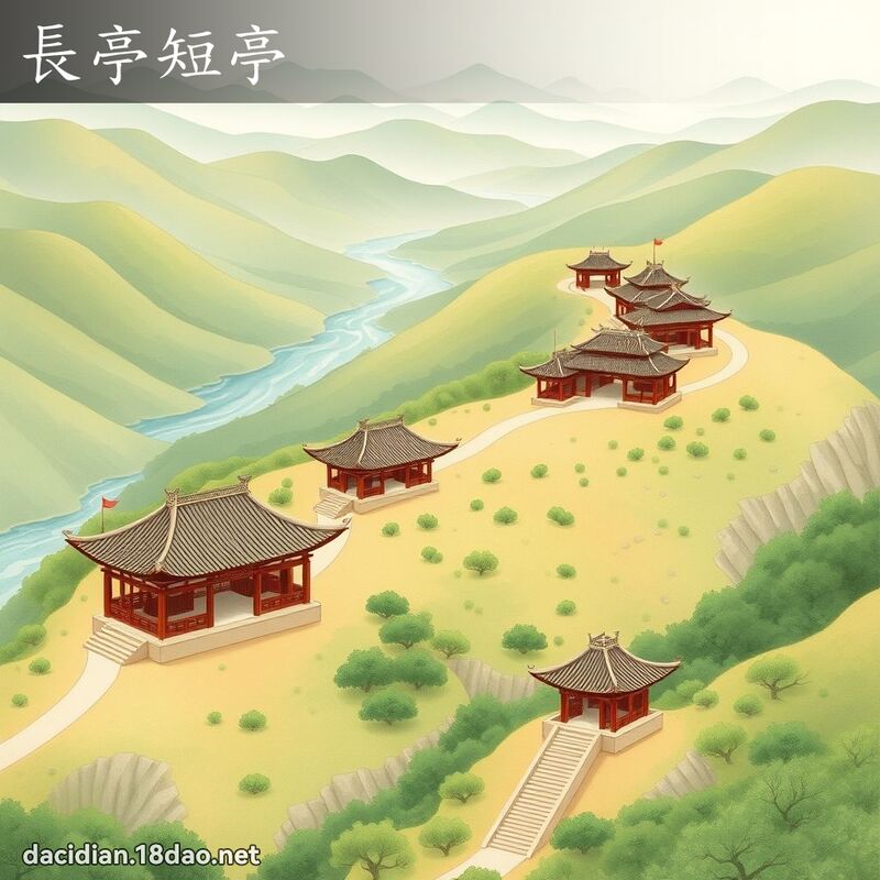 长亭短亭 - 国语大辞典配图