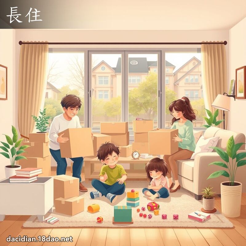 長住 - 國語大辭典配圖
