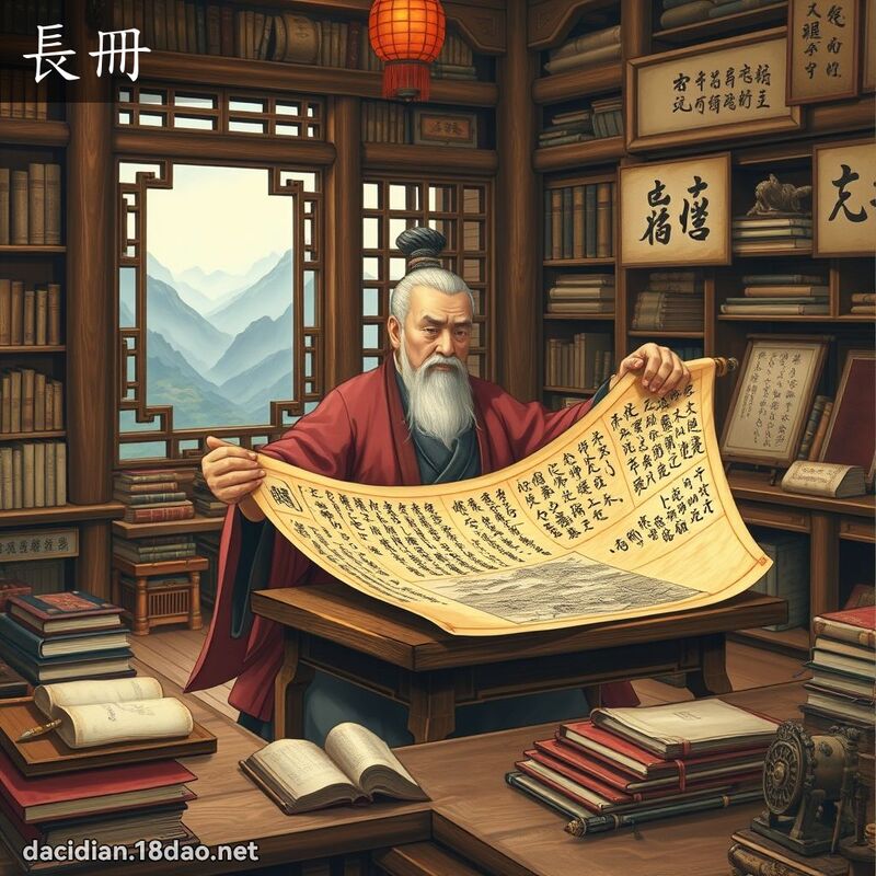 長冊 - 國語大辭典配圖