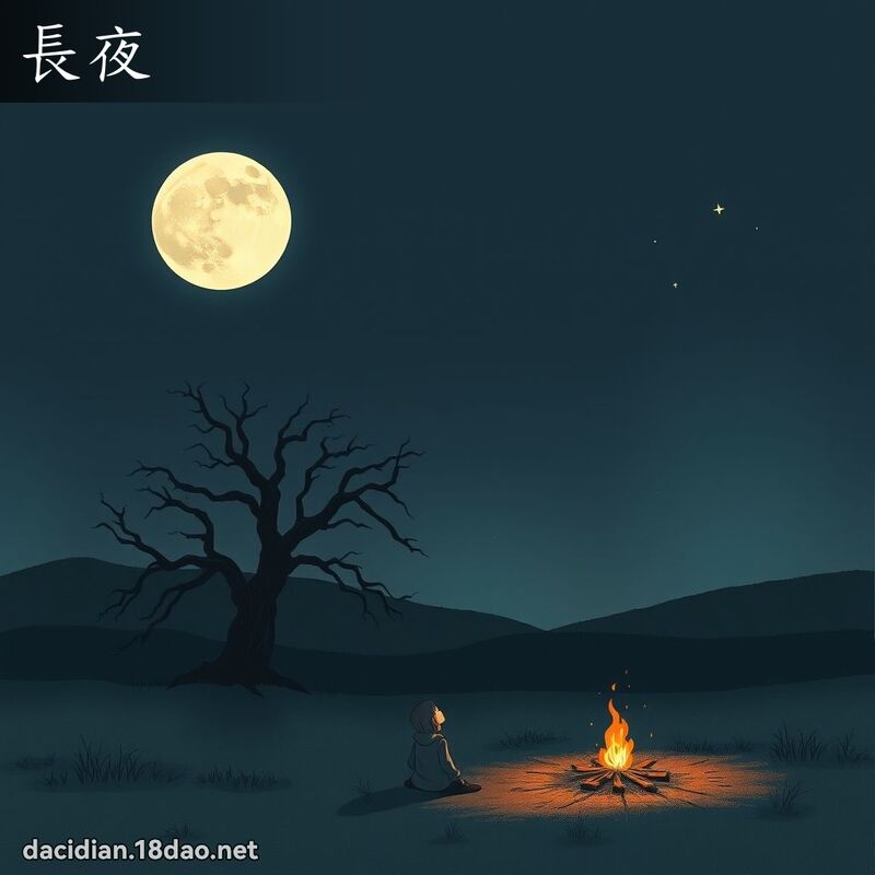 長夜 - 國語大辭典配圖