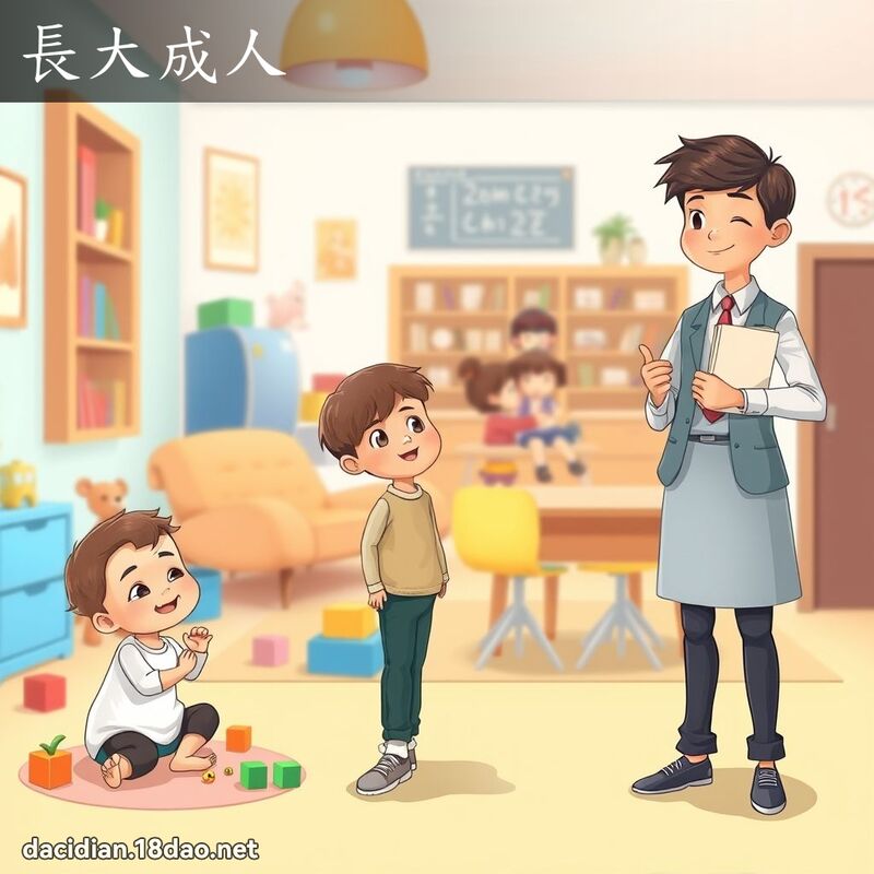 長大成人 - 國語大辭典配圖