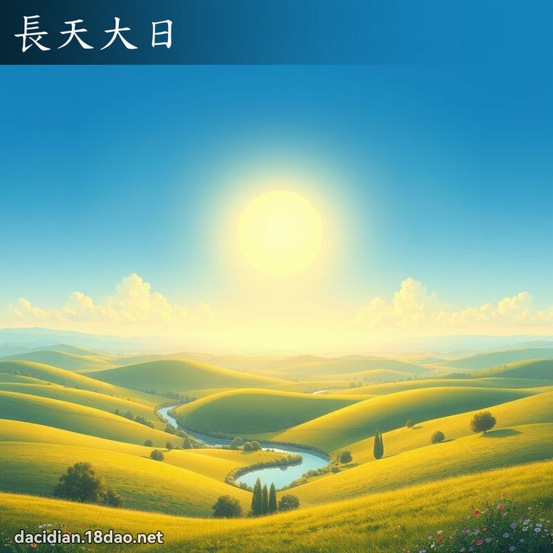 长天大日 - 国语大辞典配图