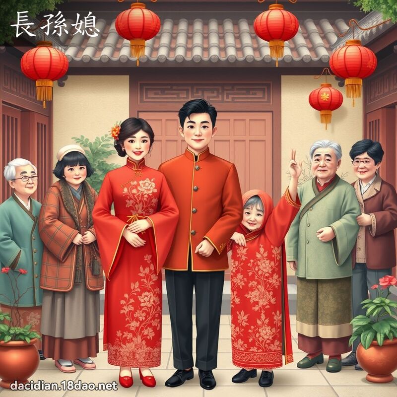 長孫媳 - 國語大辭典配圖