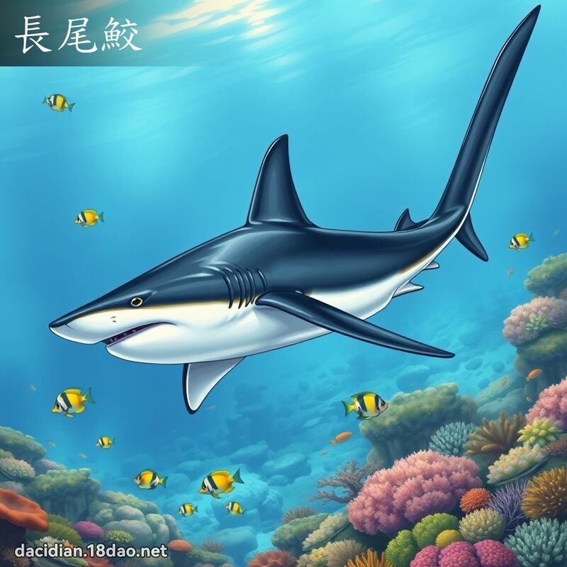 长尾鮫 - 国语大辞典配图