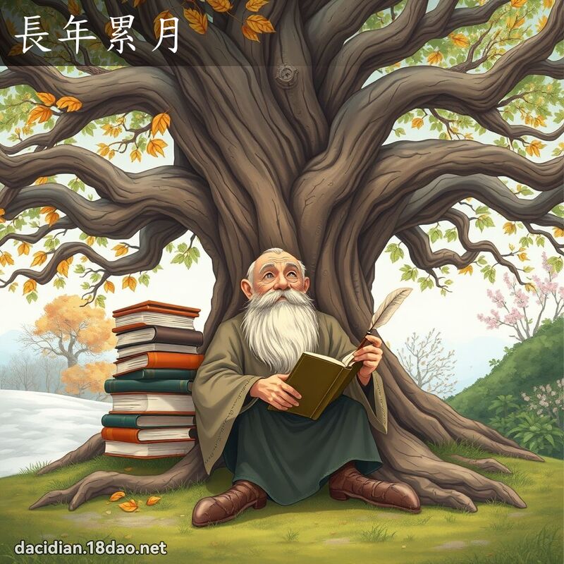 長年累月 - 國語大辭典配圖