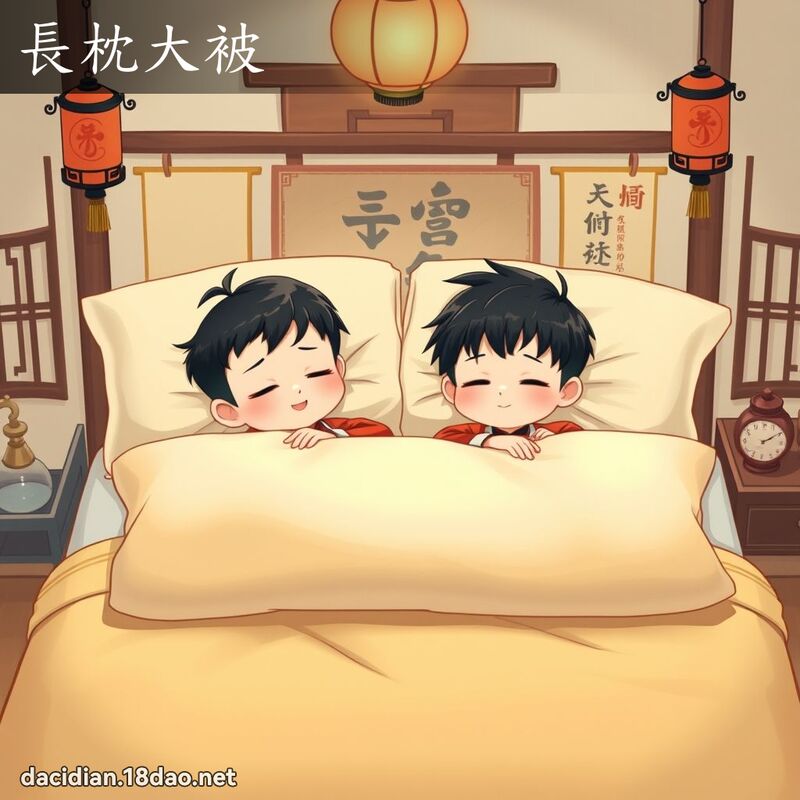 長枕大被 - 國語大辭典配圖