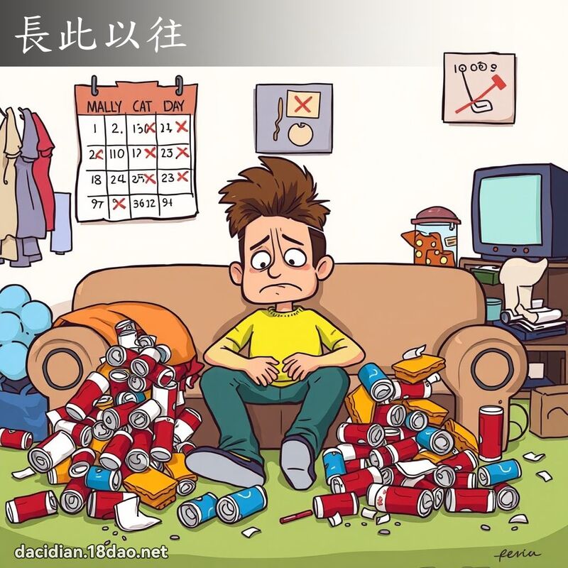长此以往 - 国语大辞典配图