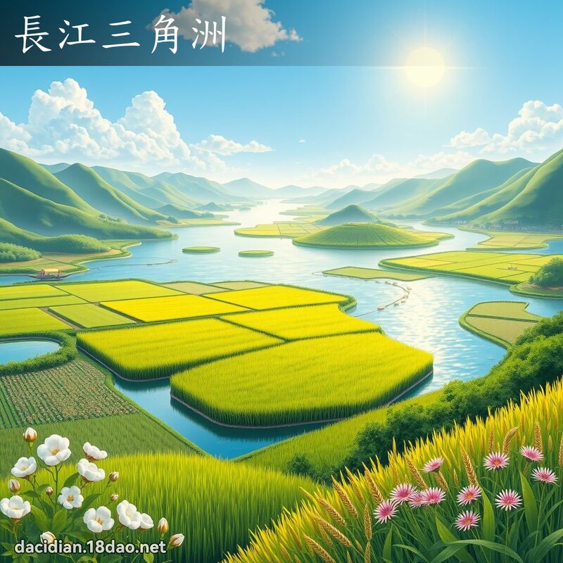 长江三角洲 - 国语大辞典配图