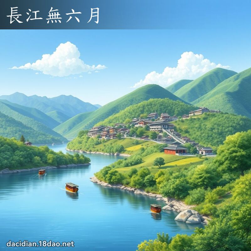 長江無六月 - 國語大辭典配圖