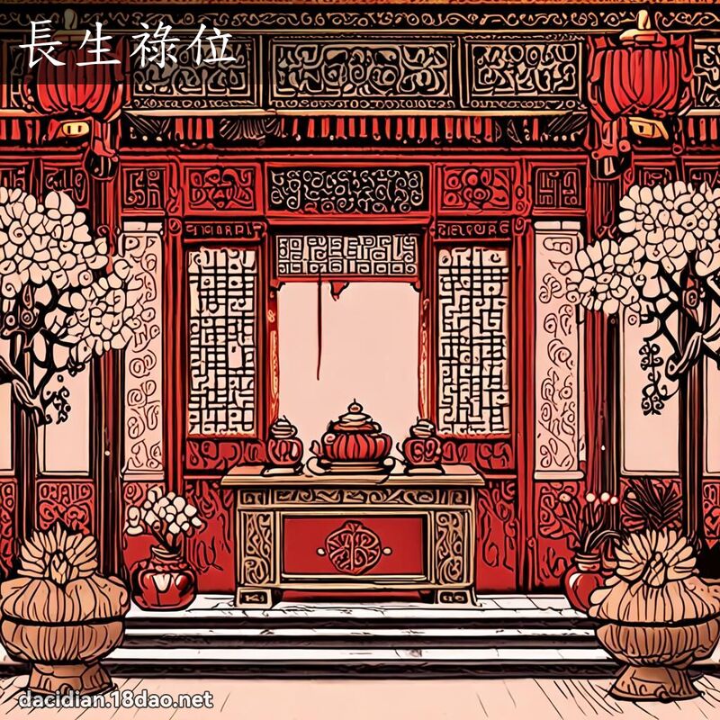 長生祿位 - 國語大辭典配圖