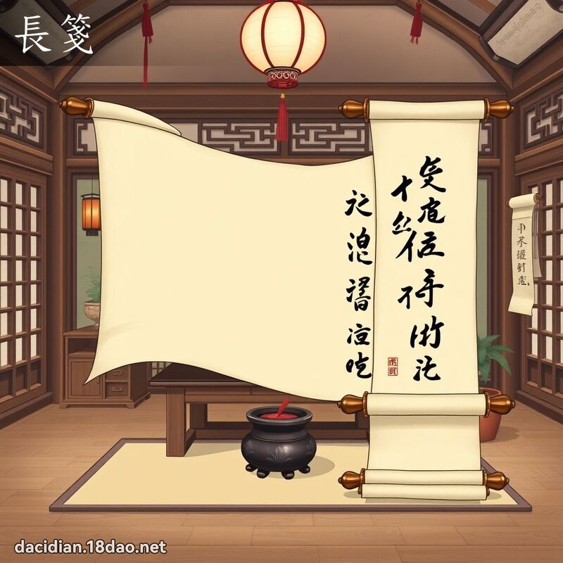 長箋 - 國語大辭典配圖