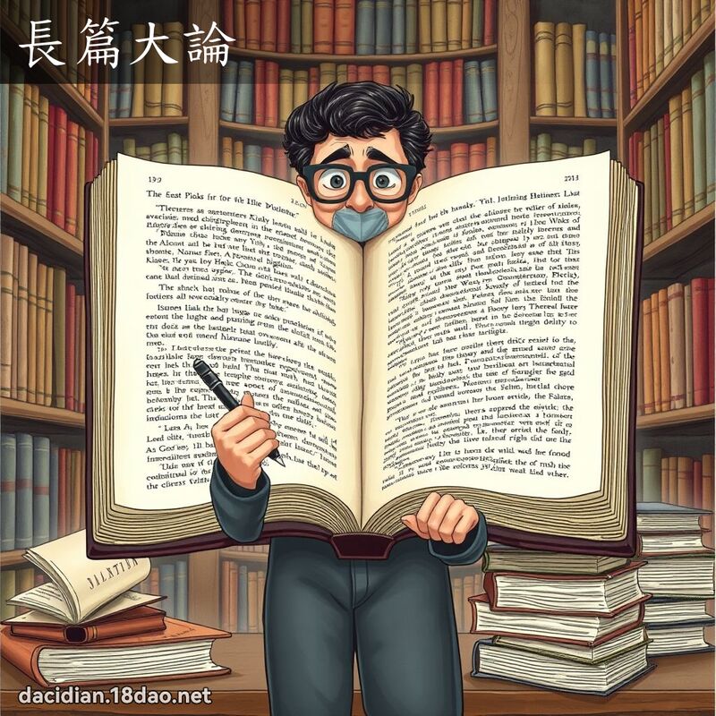 长篇大论 - 国语大辞典配图