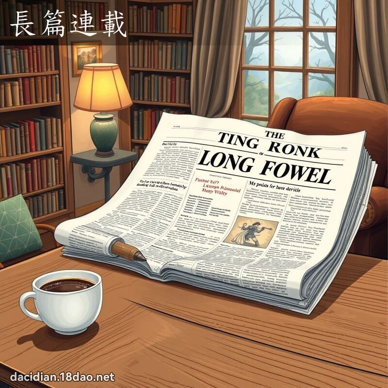 長篇連載 - 國語大辭典配圖