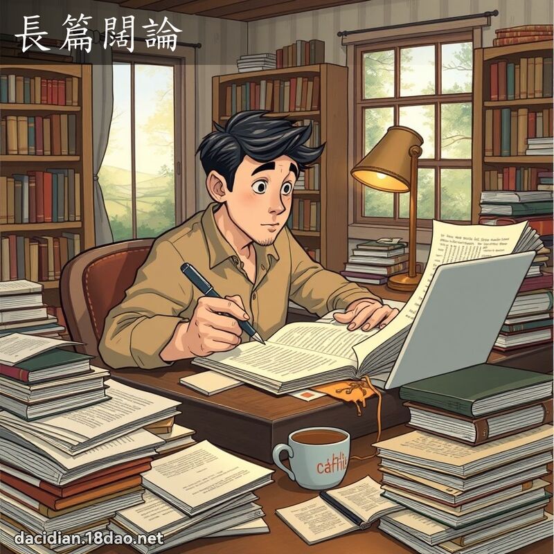 長篇闊論 - 國語大辭典配圖