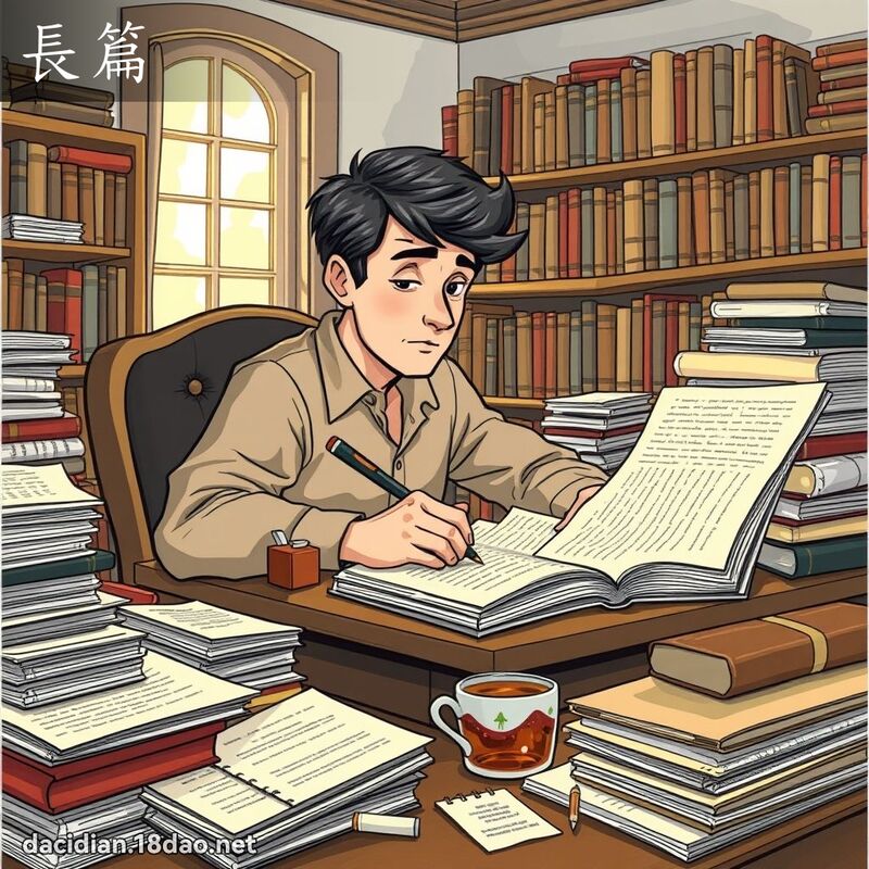 長篇 - 國語大辭典配圖