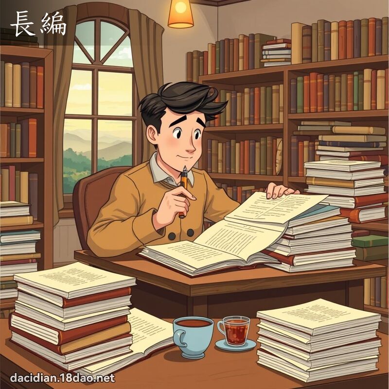 長編 - 國語大辭典配圖
