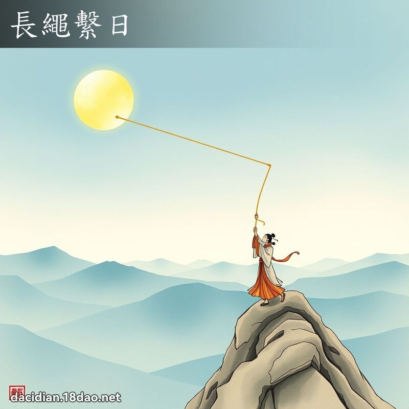 長繩繫日 - 國語大辭典配圖