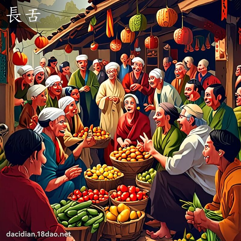 長舌 - 國語大辭典配圖