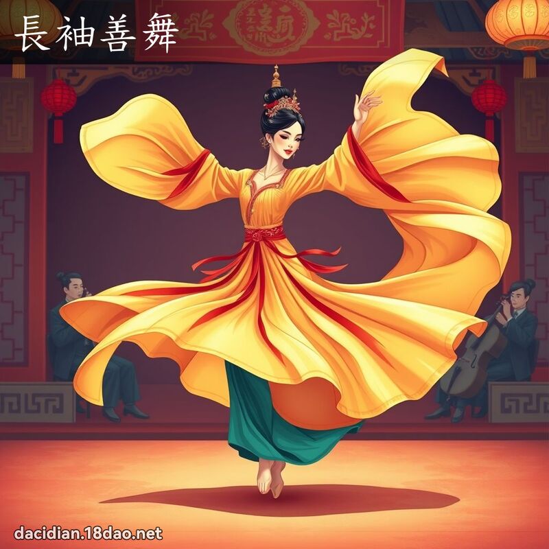 長袖善舞 - 國語大辭典配圖