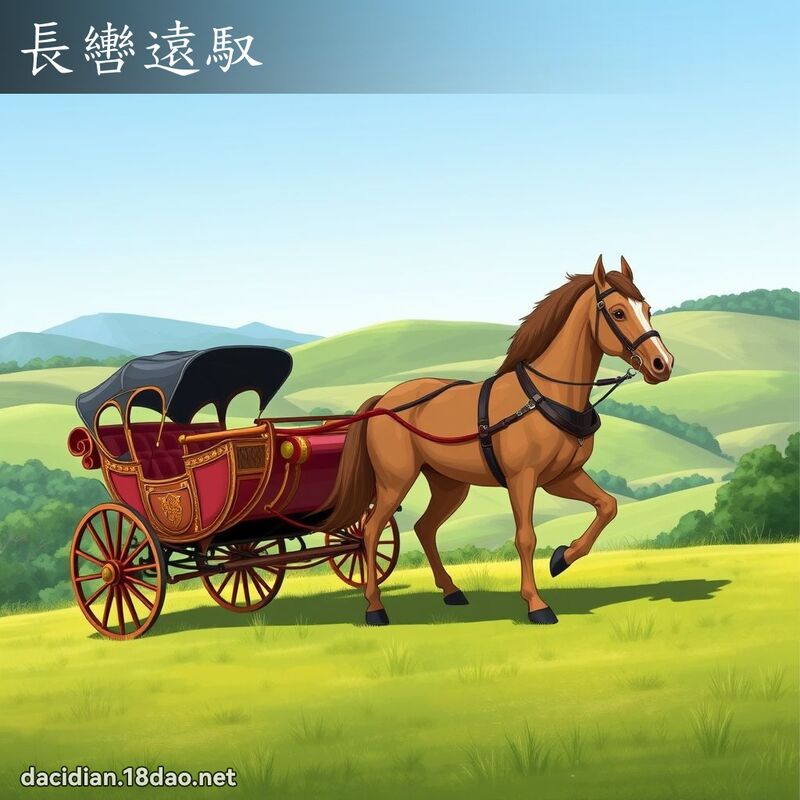 長轡遠馭 - 國語大辭典配圖