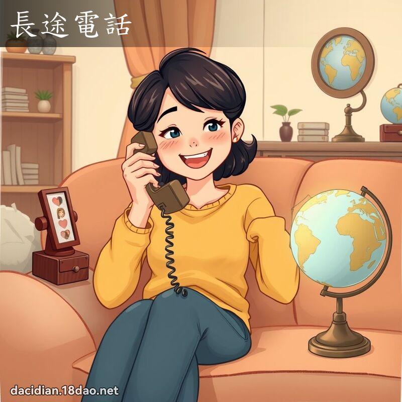 長途電話 - 國語大辭典配圖
