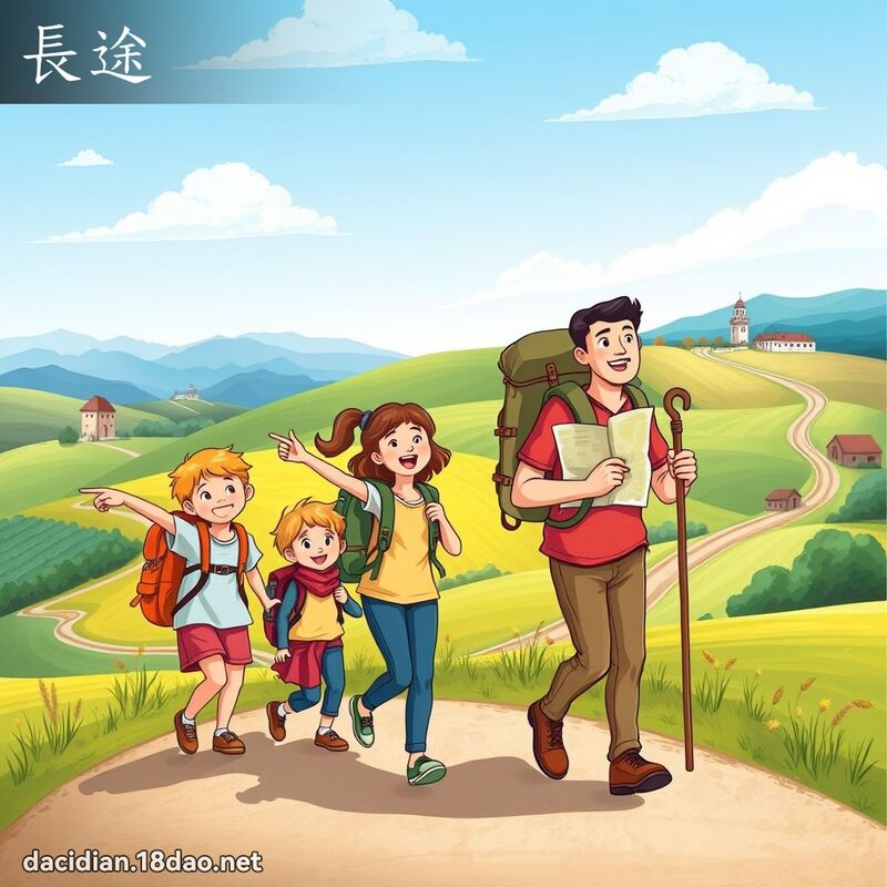 長途 - 國語大辭典配圖