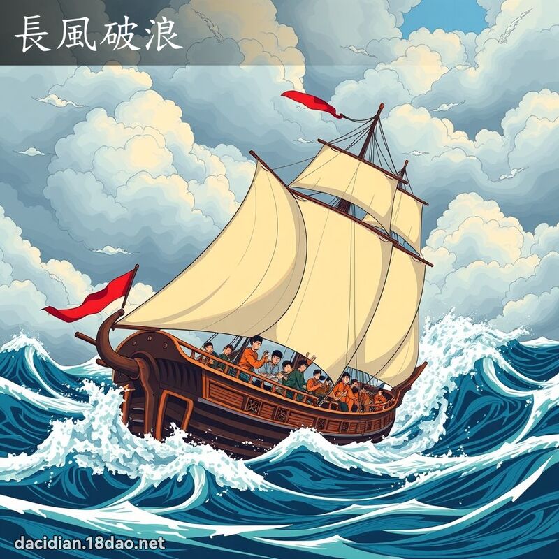 長風破浪 - 國語大辭典配圖