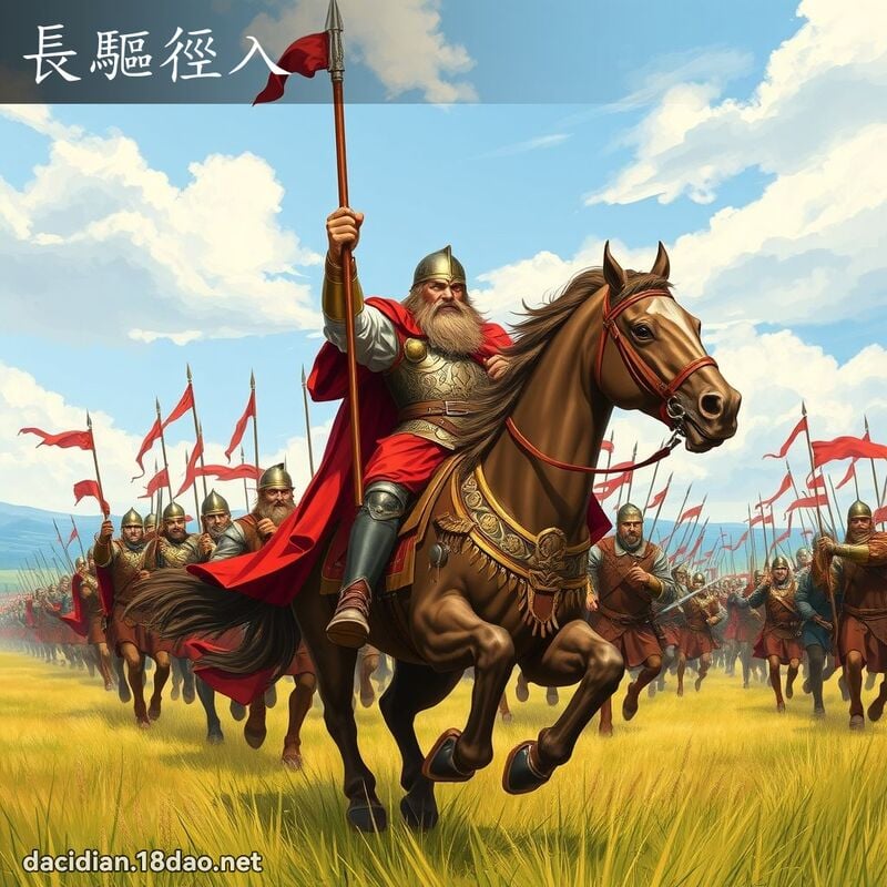 长驱径入 - 国语大辞典配图