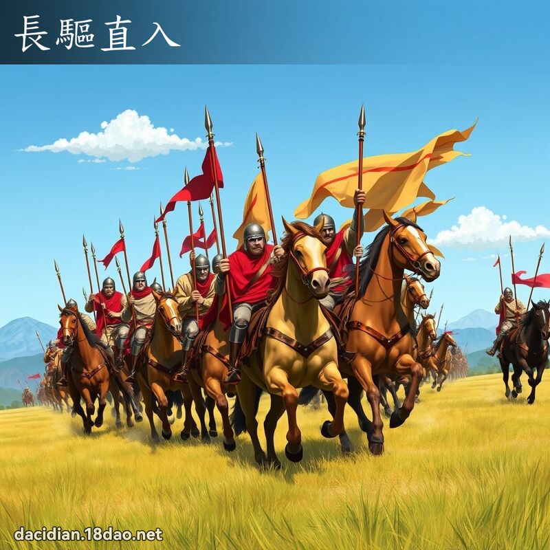 長驅直入 - 國語大辭典配圖