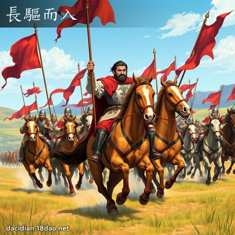 長驅而入 - 國語大辭典配圖