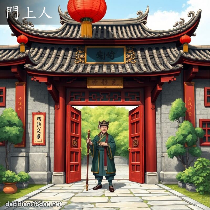 门上人 - 国语大辞典配图