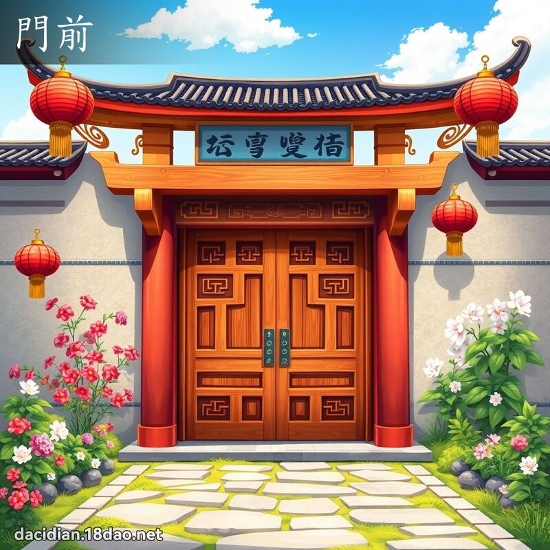 门前 - 国语大辞典配图