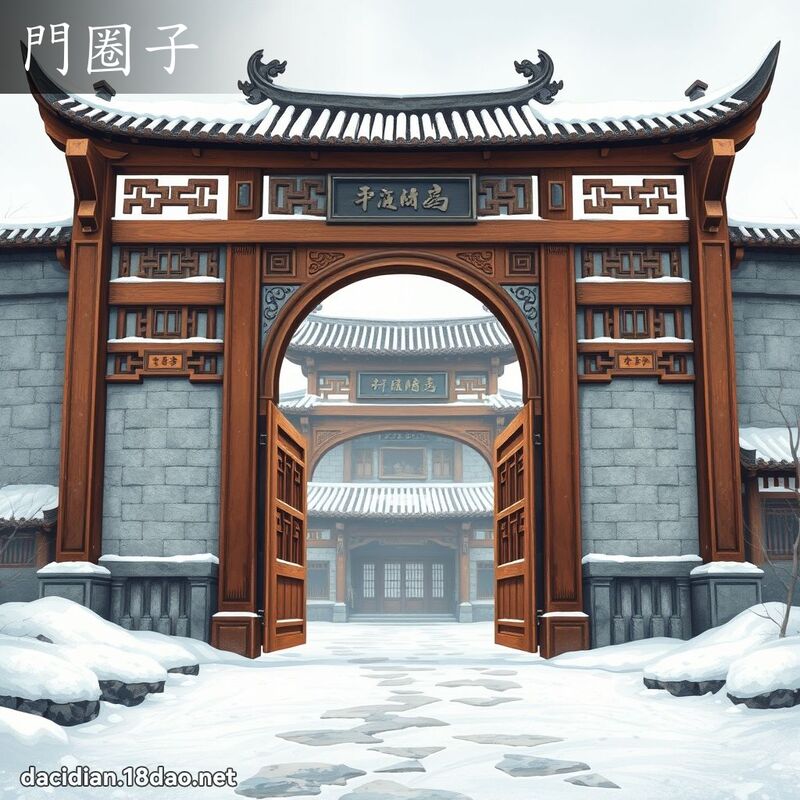 門圈子 - 國語大辭典配圖