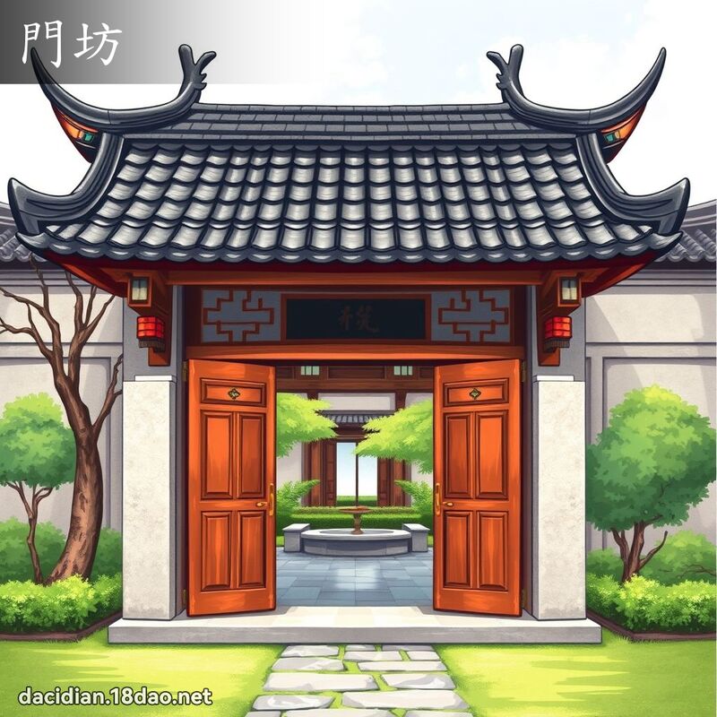 門坊 - 國語大辭典配圖