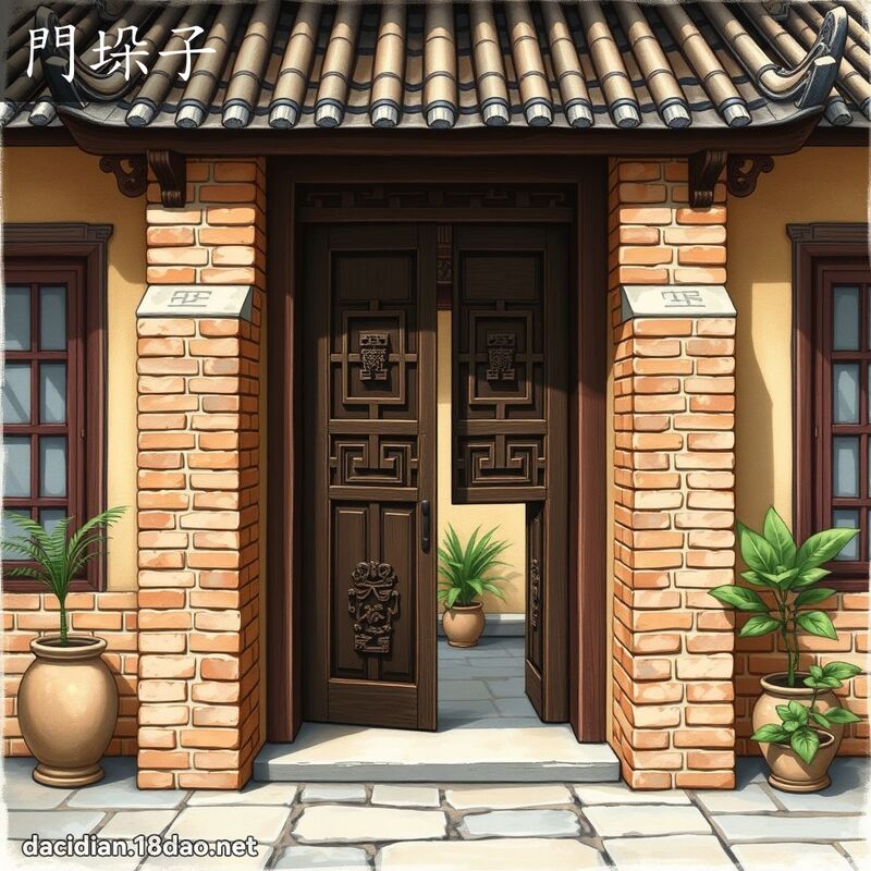 门垛子 - 国语大辞典配图